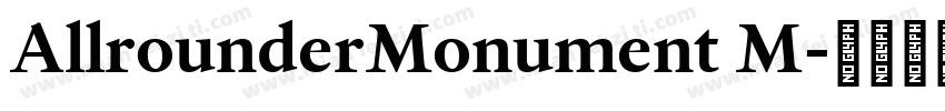 AllrounderMonument M字体转换